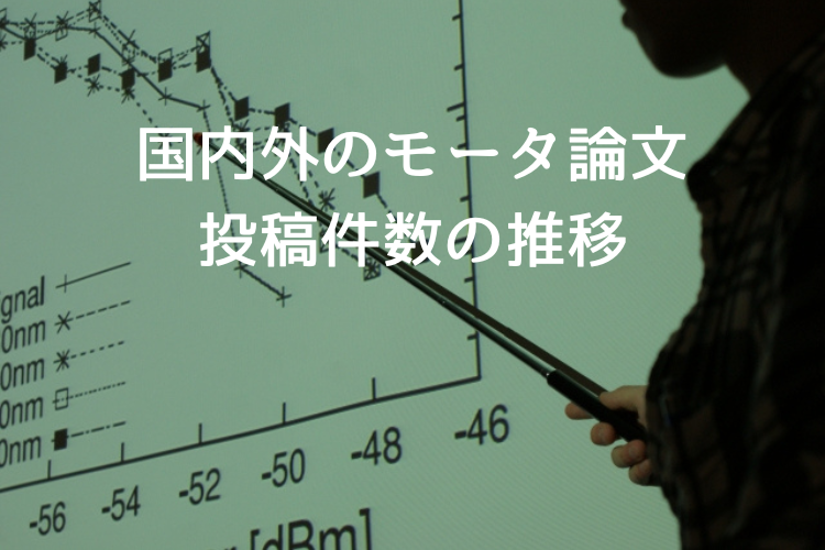 モータの論文投稿件数の推移